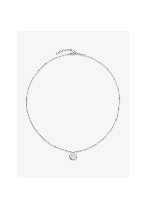 Womens Monica Vinader Siren Muse Disc 18ct Yellow Gold Vermeil Necklace