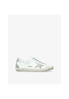 Mens Golden Goose Superstar Leather Low-Top Trainers