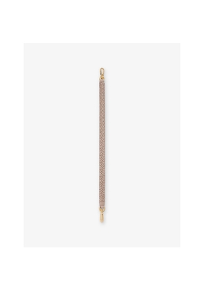 Womens Loewe Arrow Woven Leather Strap