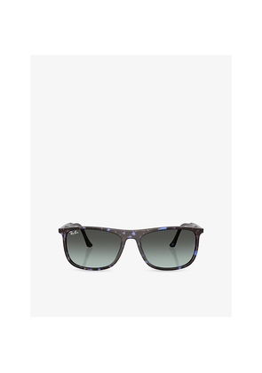Ray-Ban Rb2216 Rectangle-Frame Acetate Sunglasses