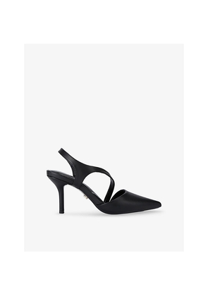 Womens Carvela Symmetry Faux-Leather Heeled Courts