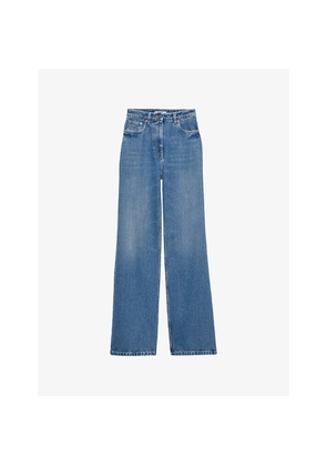 Womens Prada Straight-Leg Denim Jeans