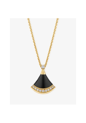 Womens Bvlgari Divas' Dream 18ct Yellow-Gold, Black Onyx and 0.10ct Brilliant-Cut Diamond Necklace