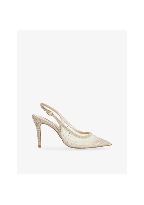 Womens Dune Compassionate Rhinestone-Embellished Mesh Courts