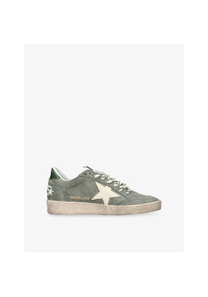 Womens Golden Goose Women's Ball Star Suede Low-Top Trainers