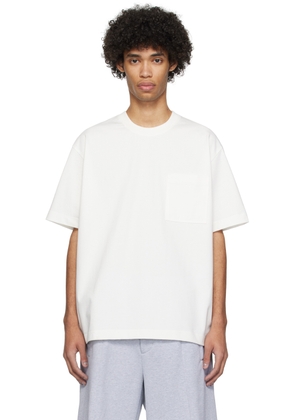 Solid Homme White Pocket T-Shirt