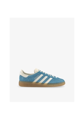 Mens Adidas Munchen Suede Low-Top Trainers