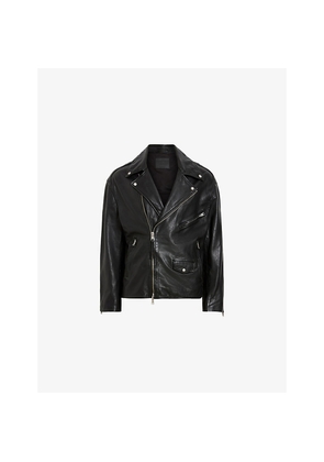 Mens Allsaints Bradford Oversized Leather Jacket