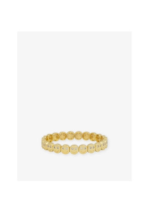 Womens Lisa Gozlan The Gemstone The Happy Face 18ct Yellow Gold Plated Brass and Gemstone Bracelet