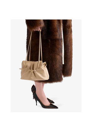 Womens Prada Small Dada Leather Shoulder Bag