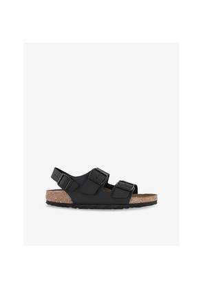 Womens Birkenstock Milano Buckle-Detail Leather Sandals