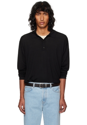 The Row Black Djon Polo