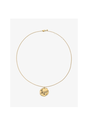 Womens Monica Vinader Capricorn Zodiac 18ct Yellow Gold Vermeil Pendant Necklace