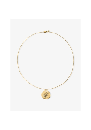 Womens Monica Vinader Scorpio Zodiac 18ct Yellow Gold Vermeil Pendant Necklace