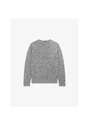 Mens The Kooples Long-Sleeved Knitted Wool Jumper