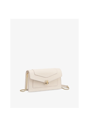 Womens Bvlgari Serpenti Forever Chain Leather Pochette