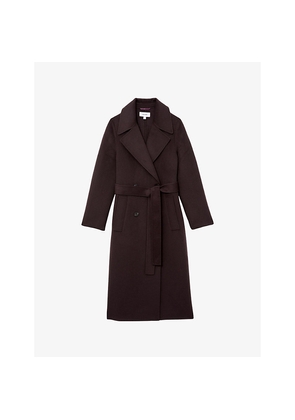 Womens Reiss Rene Double-Breasted Wool-Blend Coat