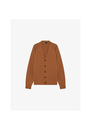 Mens The Kooples V-Neck Long-Sleeve Wool Cardigan