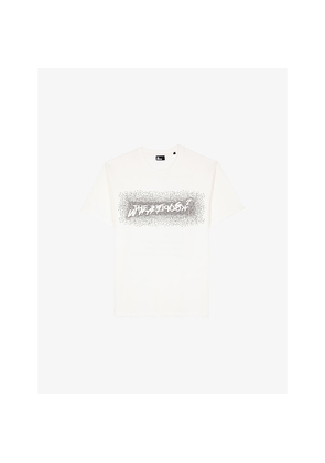 Mens The Kooples Embellished-Logo Short-Sleeves Cotton T-Shirt
