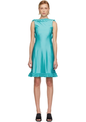 Sandy Liang Blue Prim Midi Dress