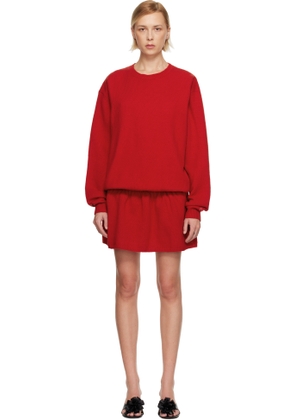 Sandy Liang Red Kazia Knit Minidress