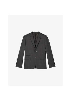 Mens The Kooples Notch-Lapel Slim-Fit Wool Blazer