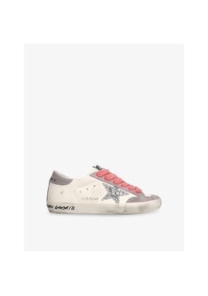 Womens Golden Goose Women's Super-Star Leather Low-Top Trainers