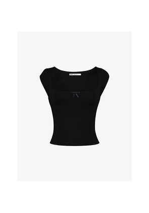 Womens House of CB The Cap Sleeve Corset Jersey Top