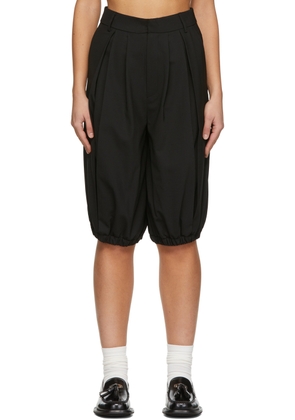 Trunk Project Black Wool Shorts