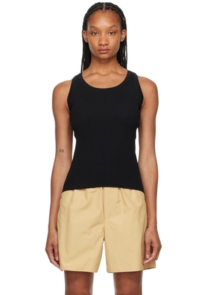 AURALEE Black High Gauge Tank Top