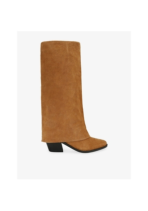 Womens KG Kurt Geiger Telling Heeled Suede Knee-High Boots