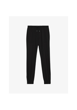 Mens Reiss Climb Drawstring-Waist Tapered-Leg Stretch-Woven Trousers