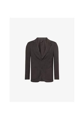 Mens Sunspel Sun Textured Wool Blazer