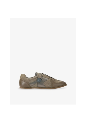 Mens Kurt Geiger London Eldon Leather and Suede Trainers