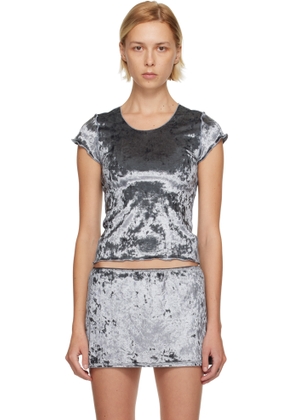 Maryam Nassir Zadeh Gray Isla T-shirt