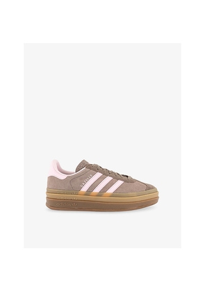 Womens Adidas Gazelle Bold Suede Trainers