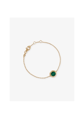Womens Astley Clarke Stilla 18ct Yellow Gold Vermeil and Malachite Locket  Bracelet