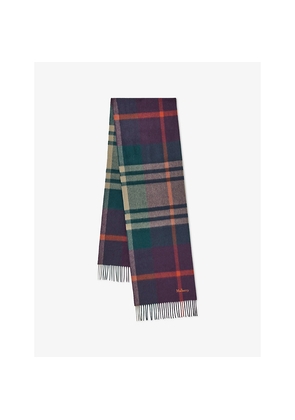 Mulberry Small Check Merino Wool Scarf