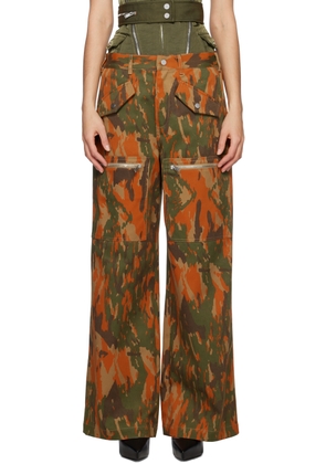 Dion Lee Brown Slouchy Pocket Trousers