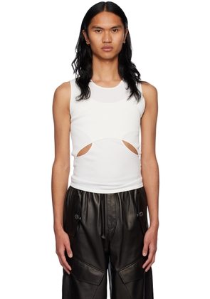 Dion Lee White Interlink Tank Top