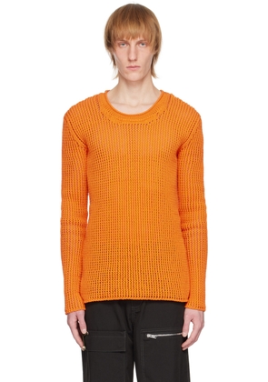 Dion Lee Orange Grid Sweater