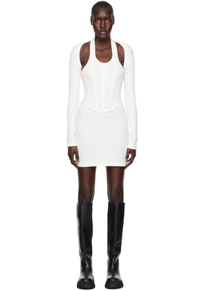 Dion Lee White Modular Corset Minidress