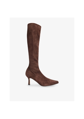 Womens Whistles Hera Stretch-Suede Boot