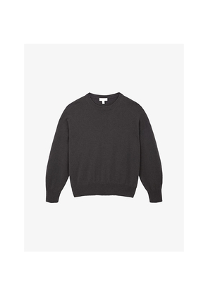 Womens The White Company Crewneck Relaxed-Fit Cashmere Jumper
