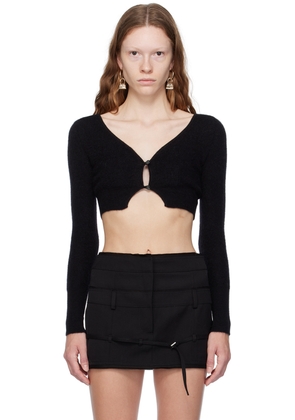JACQUEMUS Black Le Papier 'Le Cardigan Alzou' Cardigan