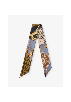 Aspinal Of London Skinny Silk Scarf