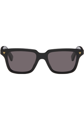 Bottega Veneta Black Triangle Stud Rectangular Sunglasses
