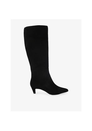 Womens KG Kurt Geiger Tansy Suede Heeled Knee-High Boots