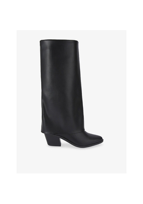 Womens KG Kurt Geiger Telling Heeled Leather Knee-High Boots