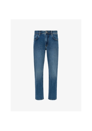 Mens Boggi Milano Straight-Leg Stretch-Denim Jeans